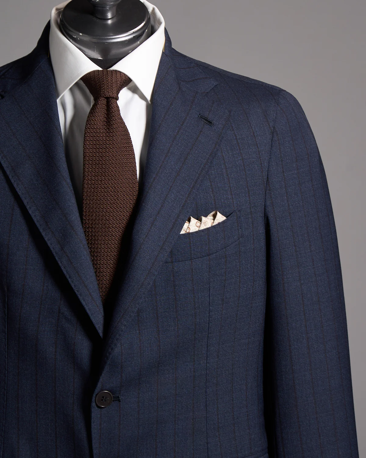 Hand Made Tonal Stripe Suit - Image 2