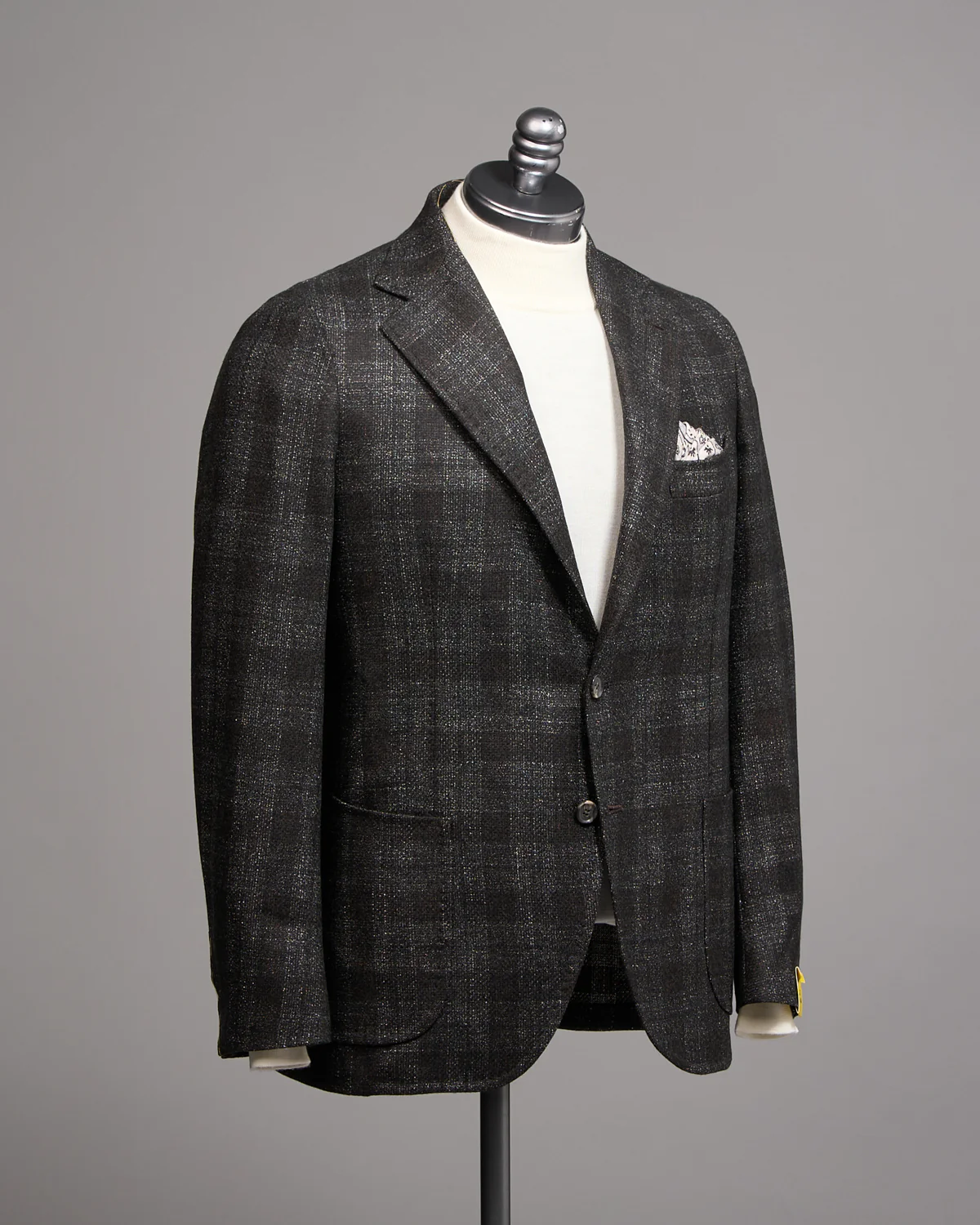 Loro Piana Silk Air Tonal Check Soft Jacket