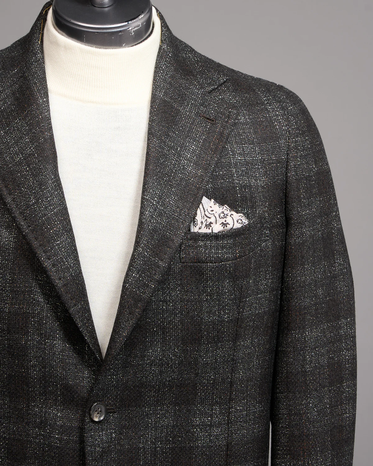 Loro Piana Silk Air Tonal Check Soft Jacket - Image 2