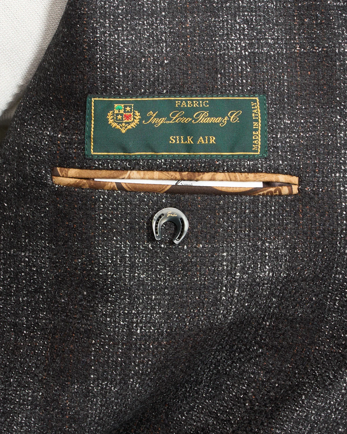 Loro Piana Silk Air Tonal Check Soft Jacket - Image 6