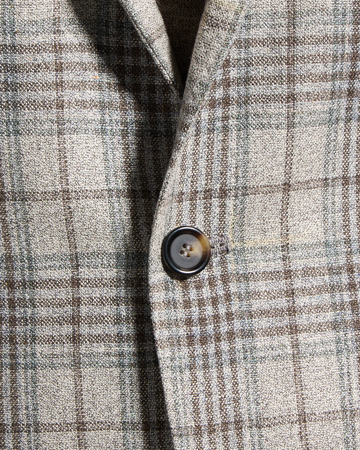 Salina Silk & Wool Hopsack Check Neopolitan Jacket - Image 5