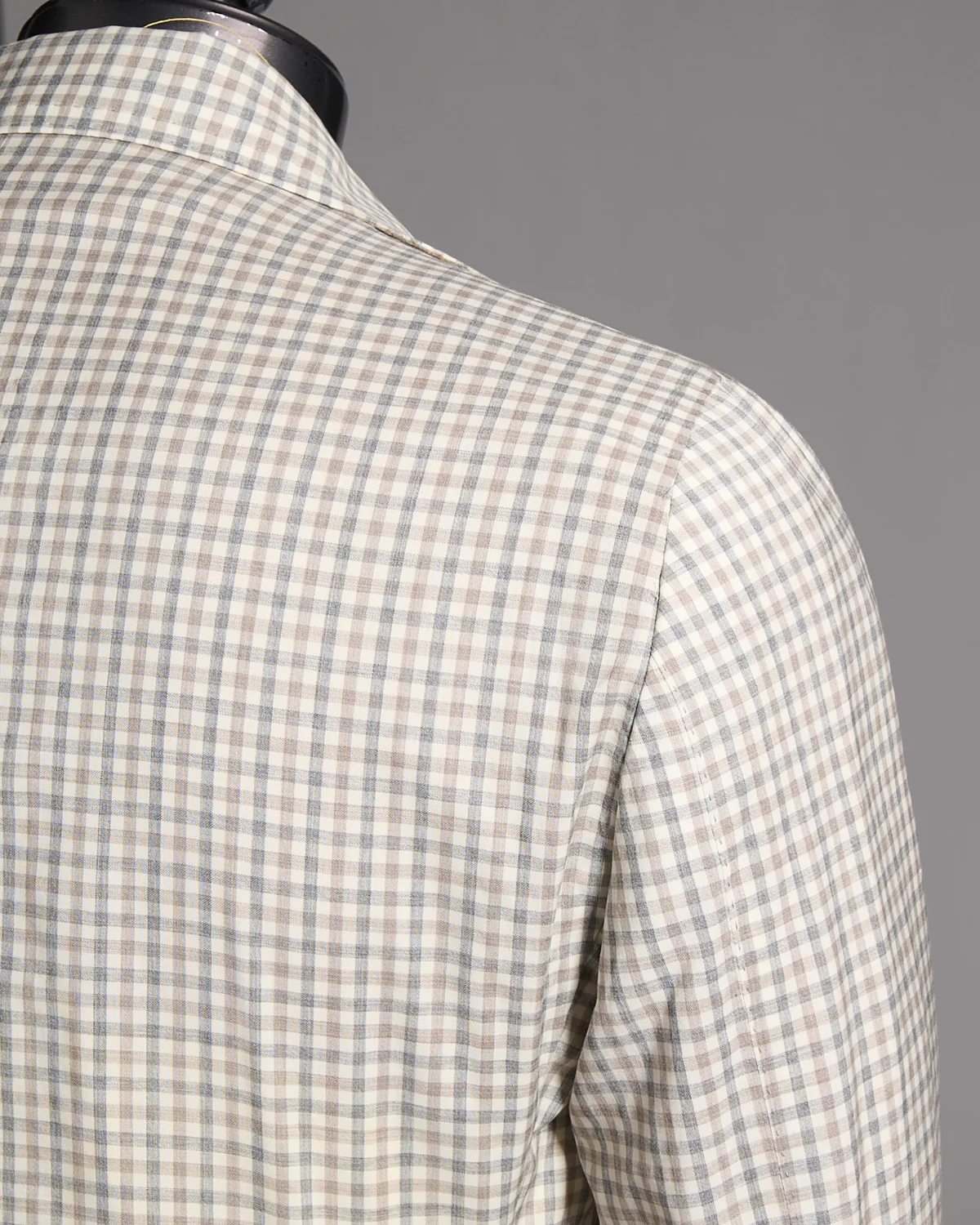 Salina Wool & Cashmere Gingham Neopolitan Jacket - Image 3