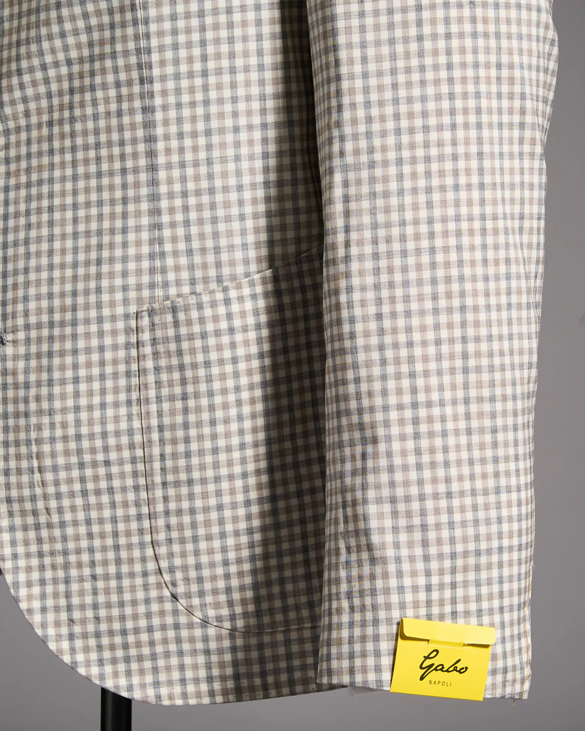 Salina Wool & Cashmere Gingham Neopolitan Jacket - Image 4