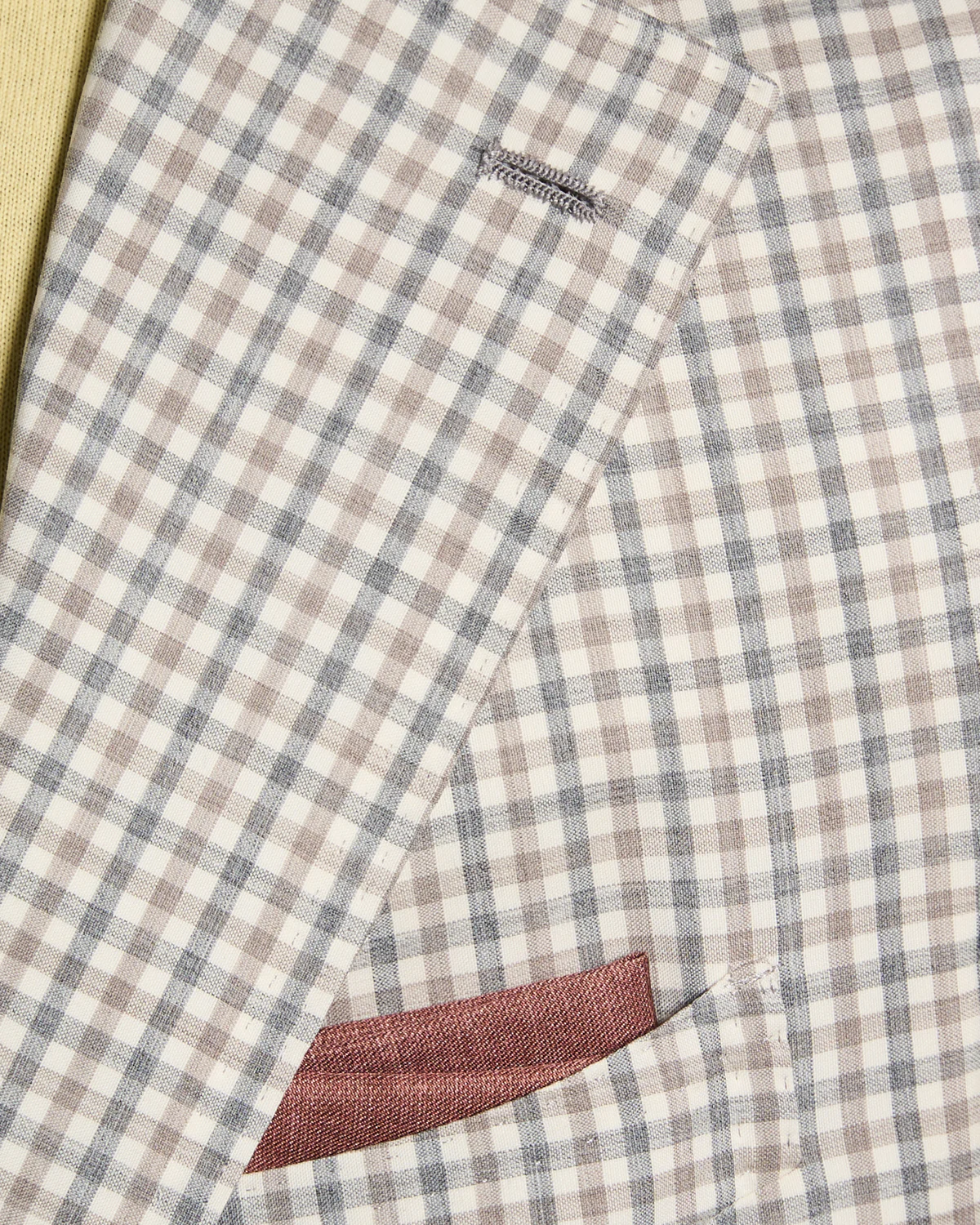 Salina Wool & Cashmere Gingham Neopolitan Jacket - Image 5