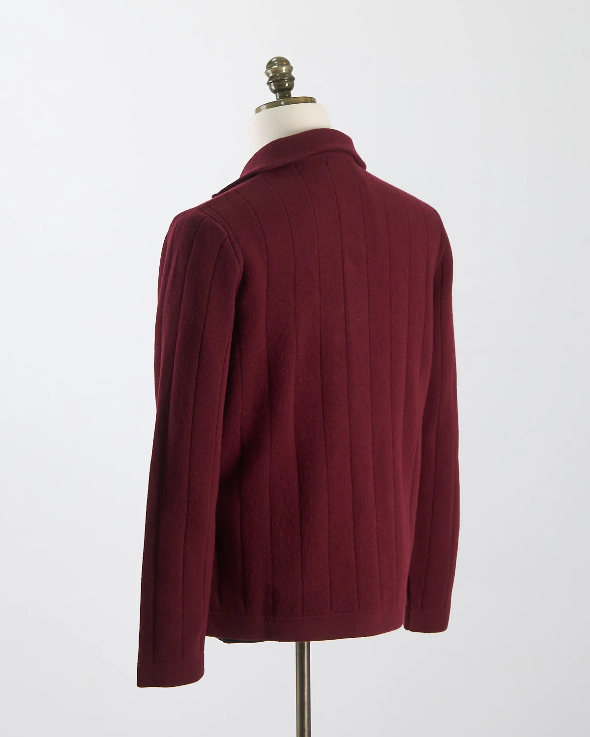 100% Carded Merino Stitch Knit Cardigan - Image 8