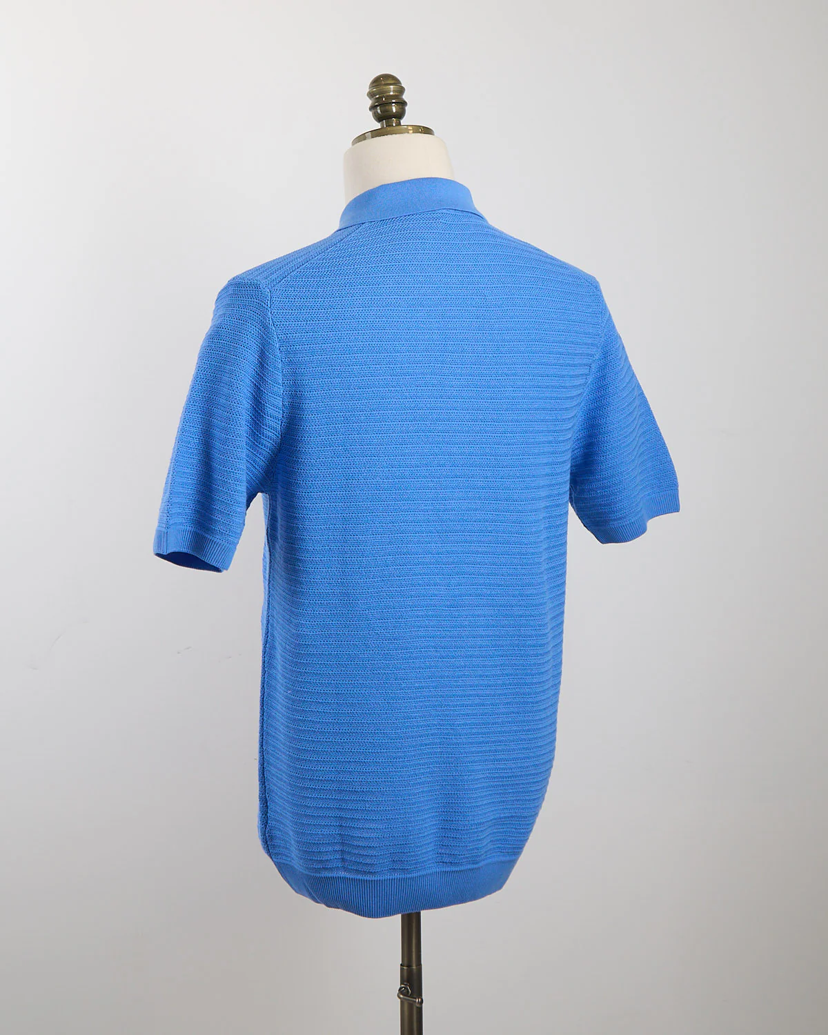 Chainlink Knit Ribbed Polo - Image 3