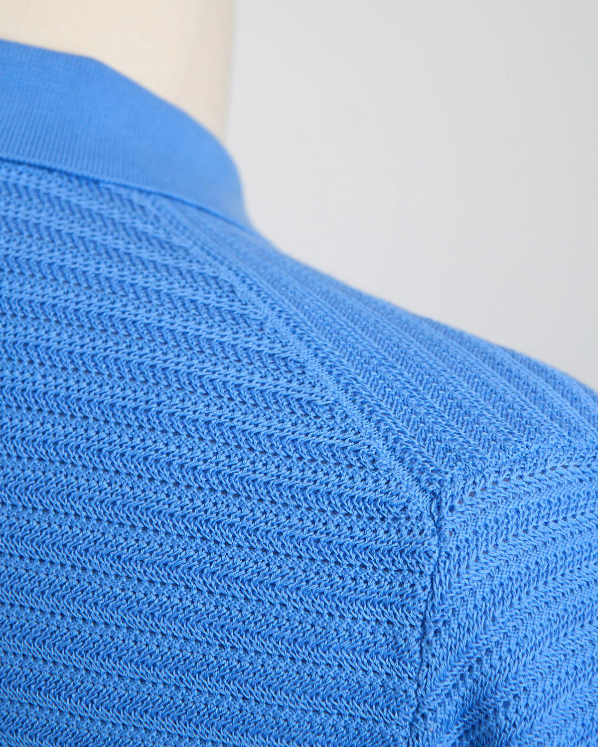 Chainlink Knit Ribbed Polo - Image 4