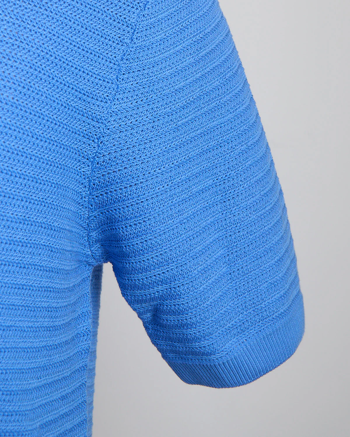 Chainlink Knit Ribbed Polo - Image 6