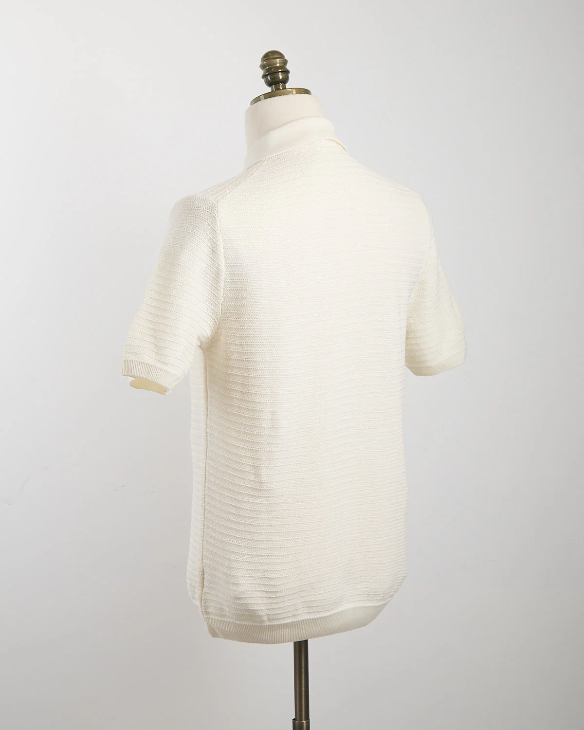 Chainlink Knit Ribbed Polo - Image 3