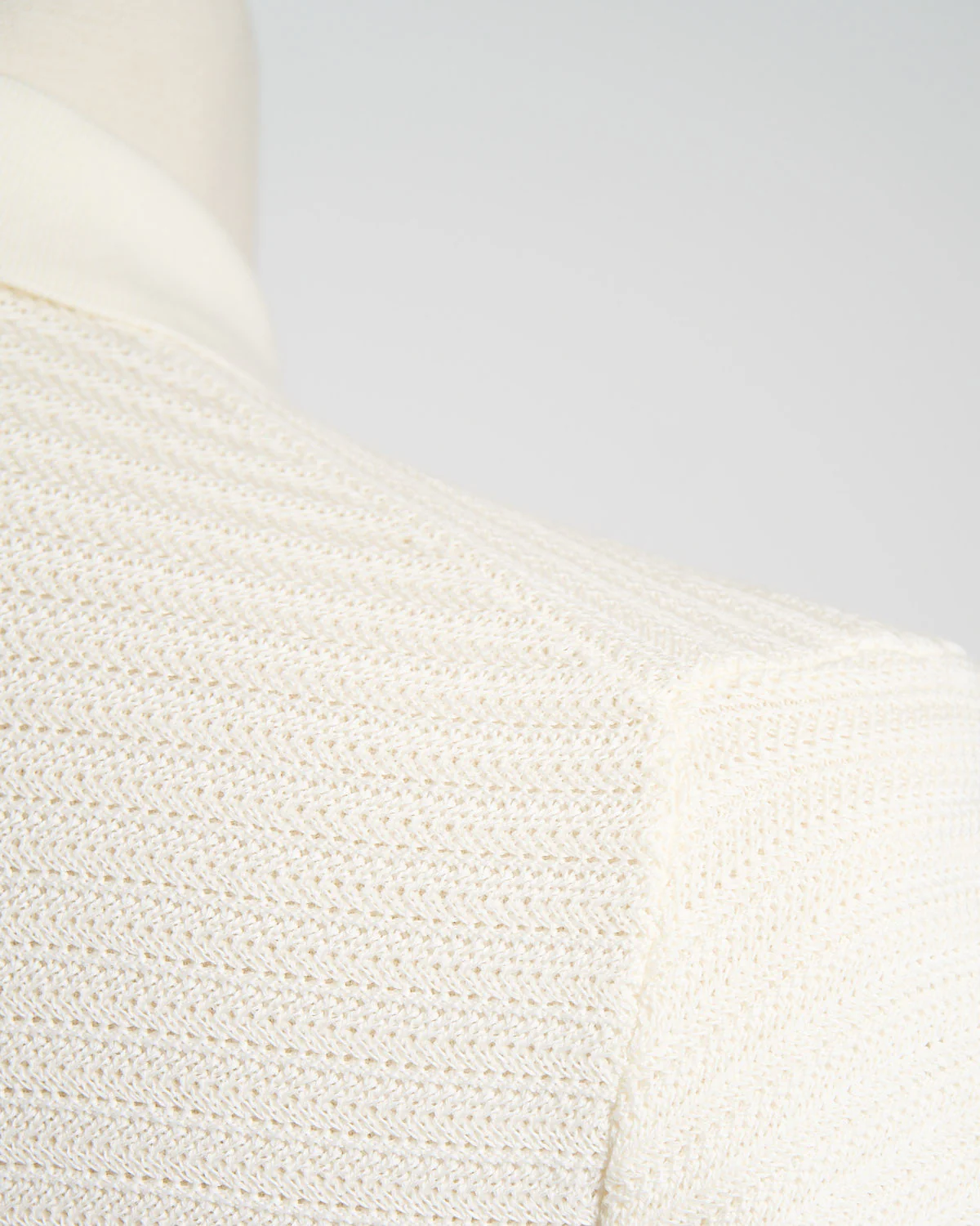 Chainlink Knit Ribbed Polo - Image 4