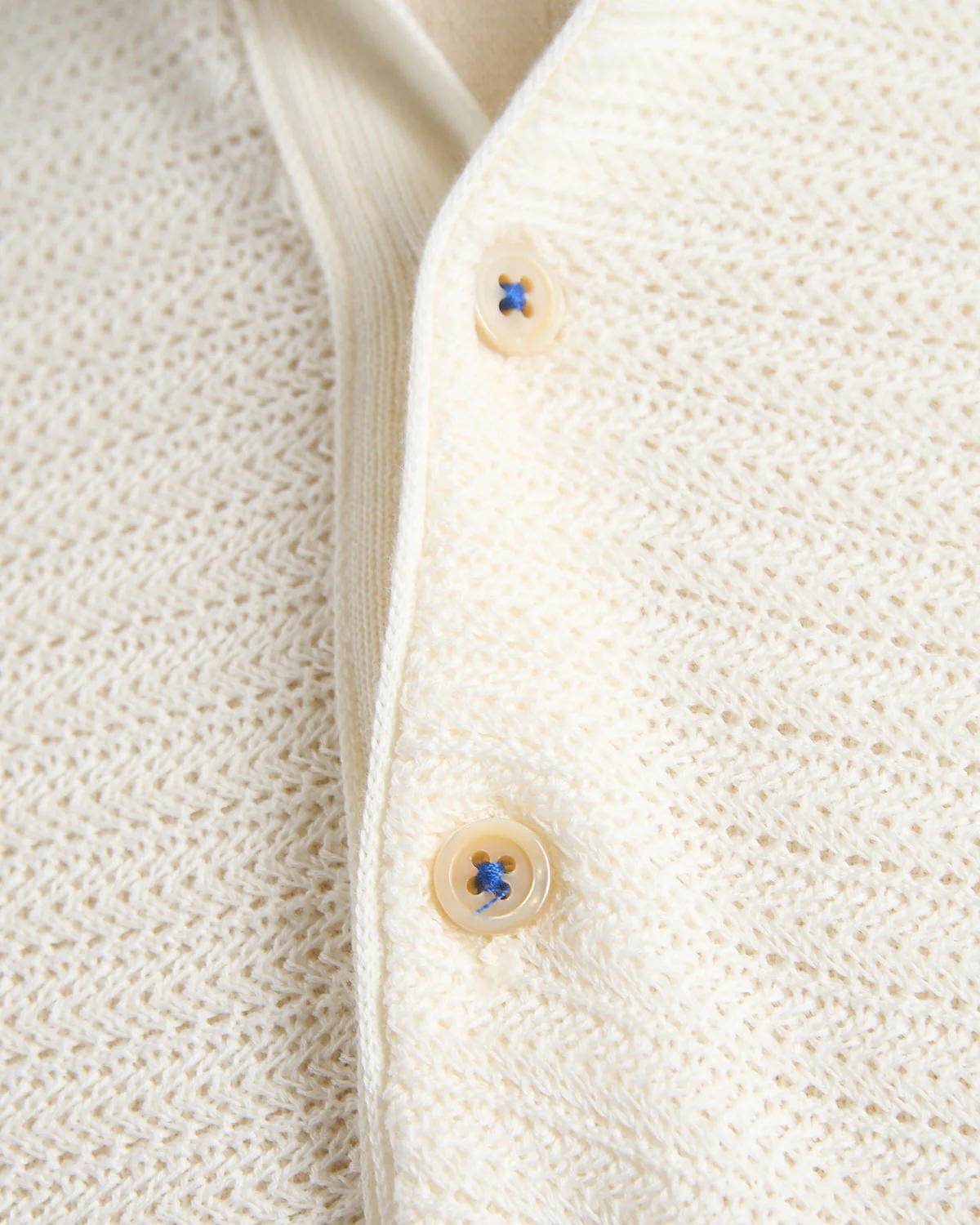 Chainlink Knit Ribbed Polo - Image 5
