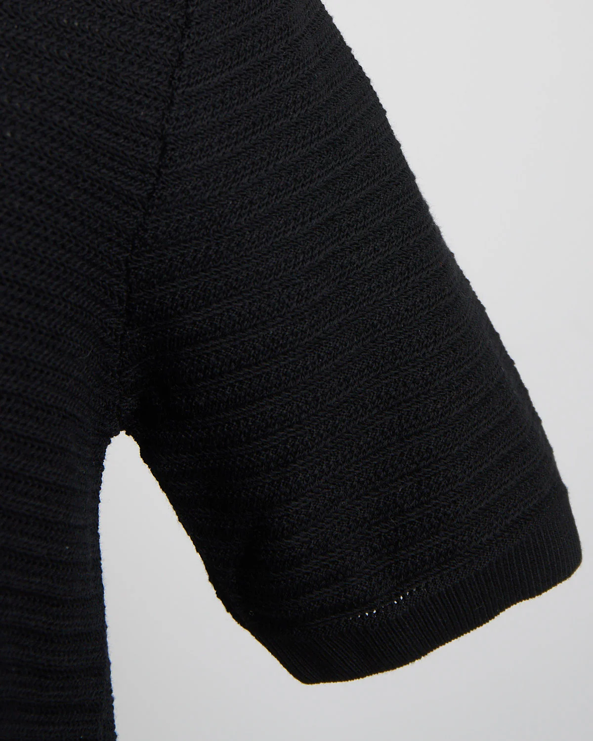 Chainlink Knit Ribbed Polo - Image 6