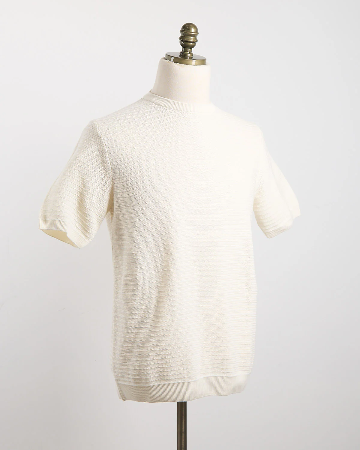 Chainlink Knit Ribbed T-Shirt