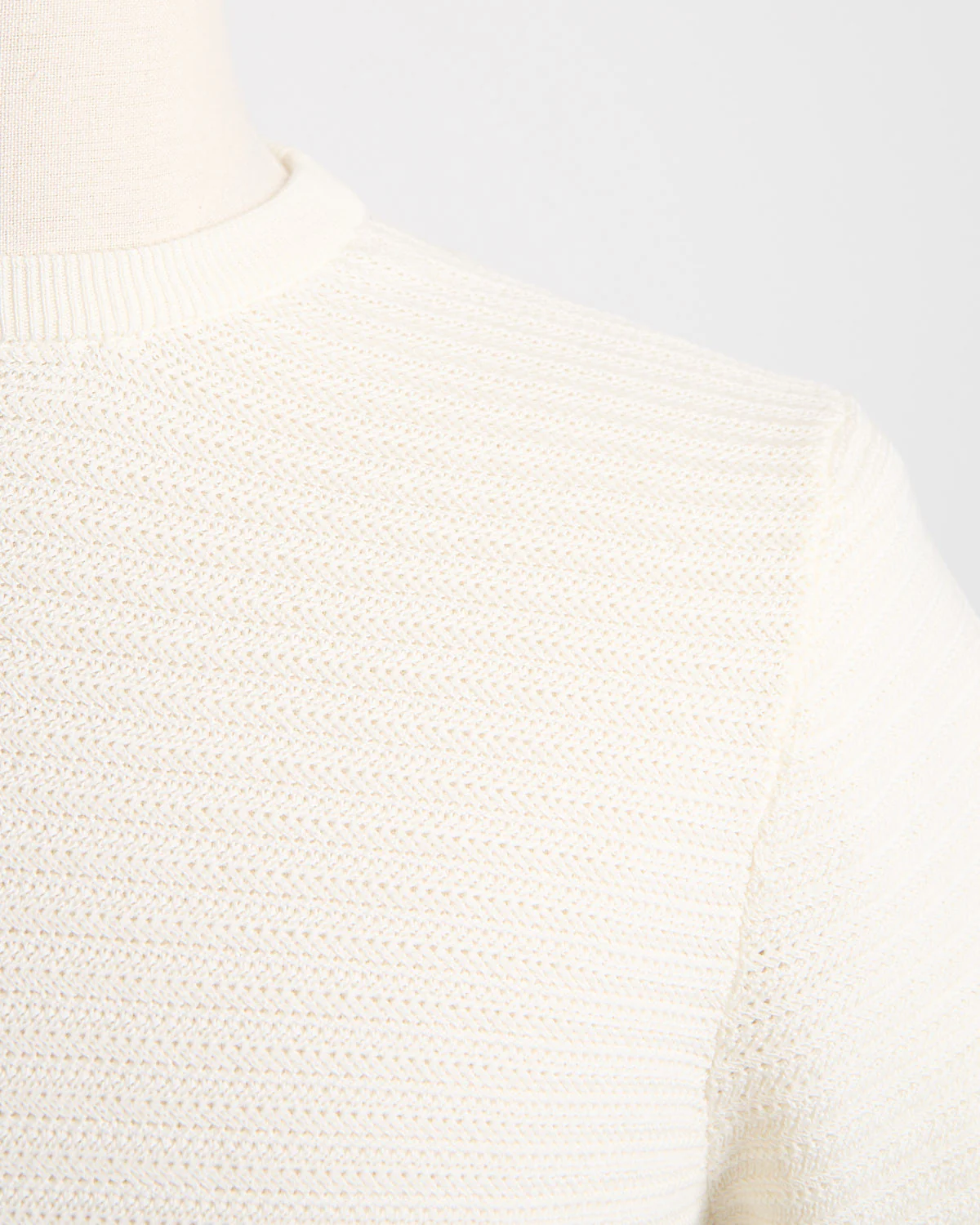 Chainlink Knit Ribbed T-Shirt - Image 2