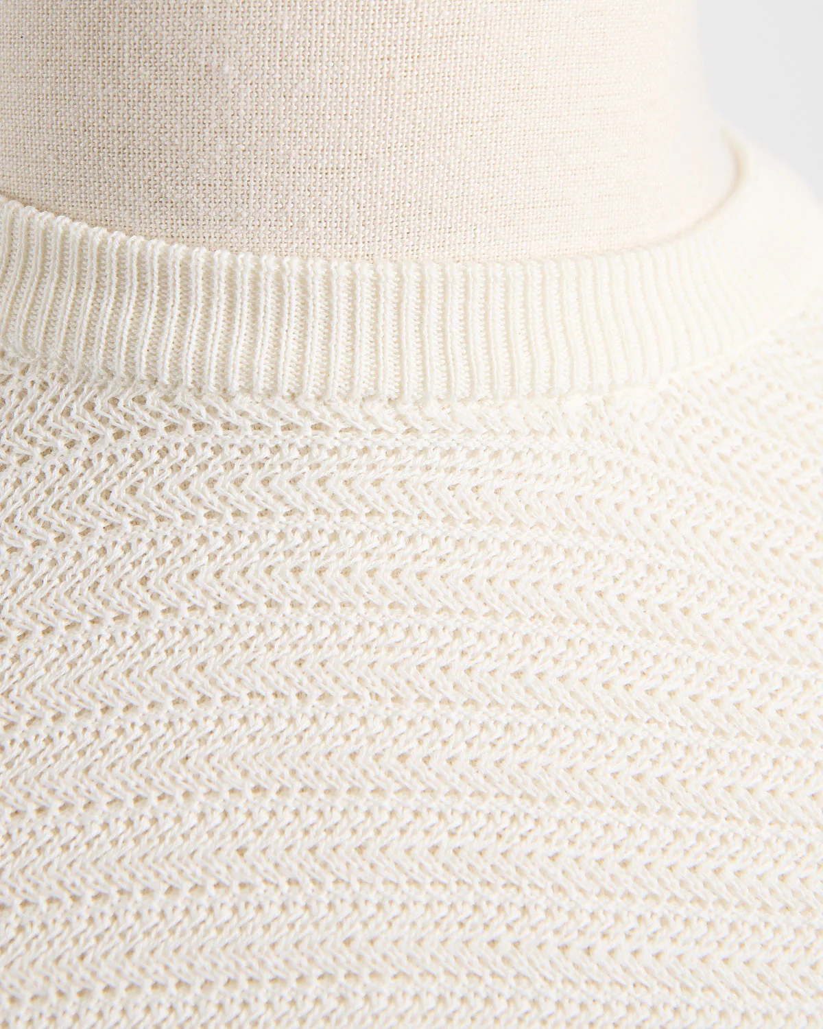 Chainlink Knit Ribbed T-Shirt - Image 4