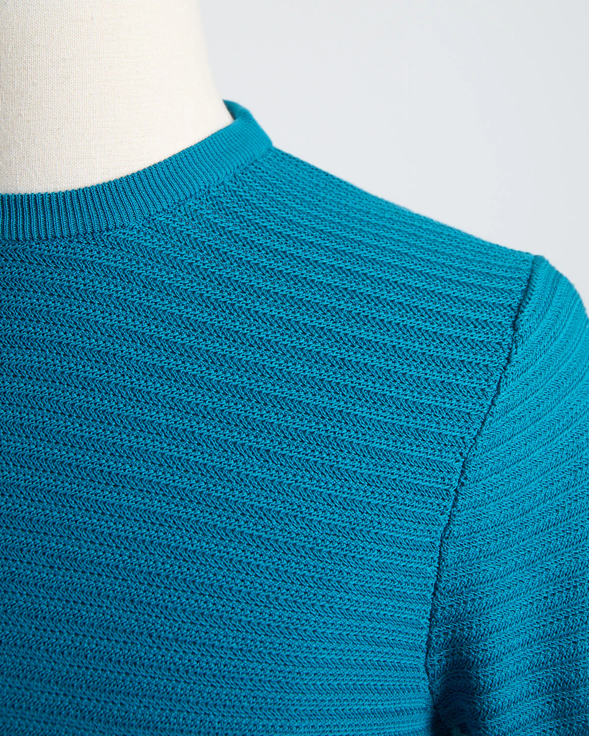 Chainlink Knit Ribbed T-Shirt - Image 2