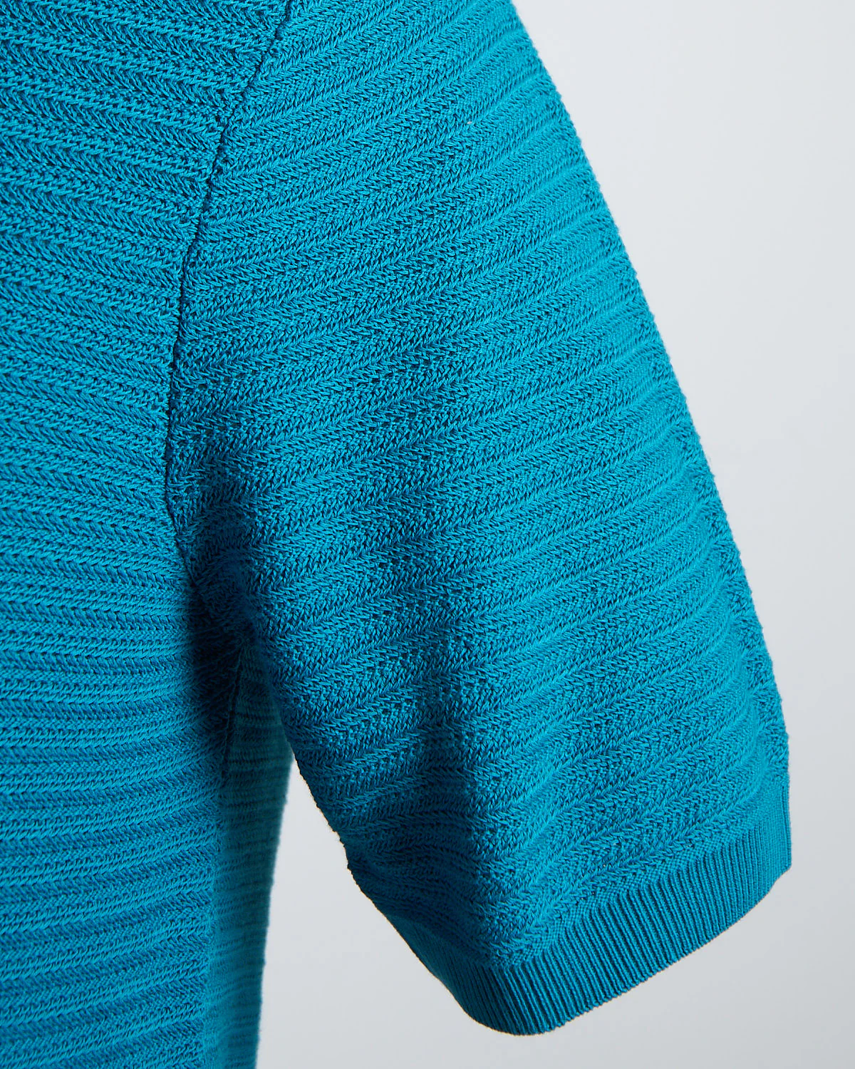 Chainlink Knit Ribbed T-Shirt - Image 6