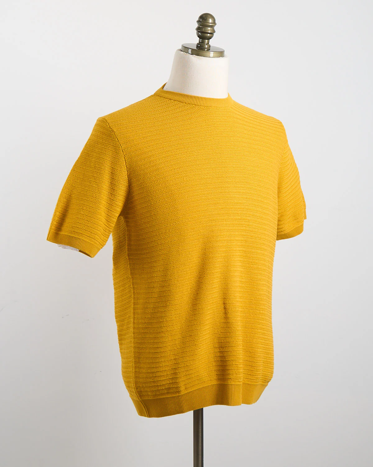 Chainlink Knit Ribbed T-Shirt