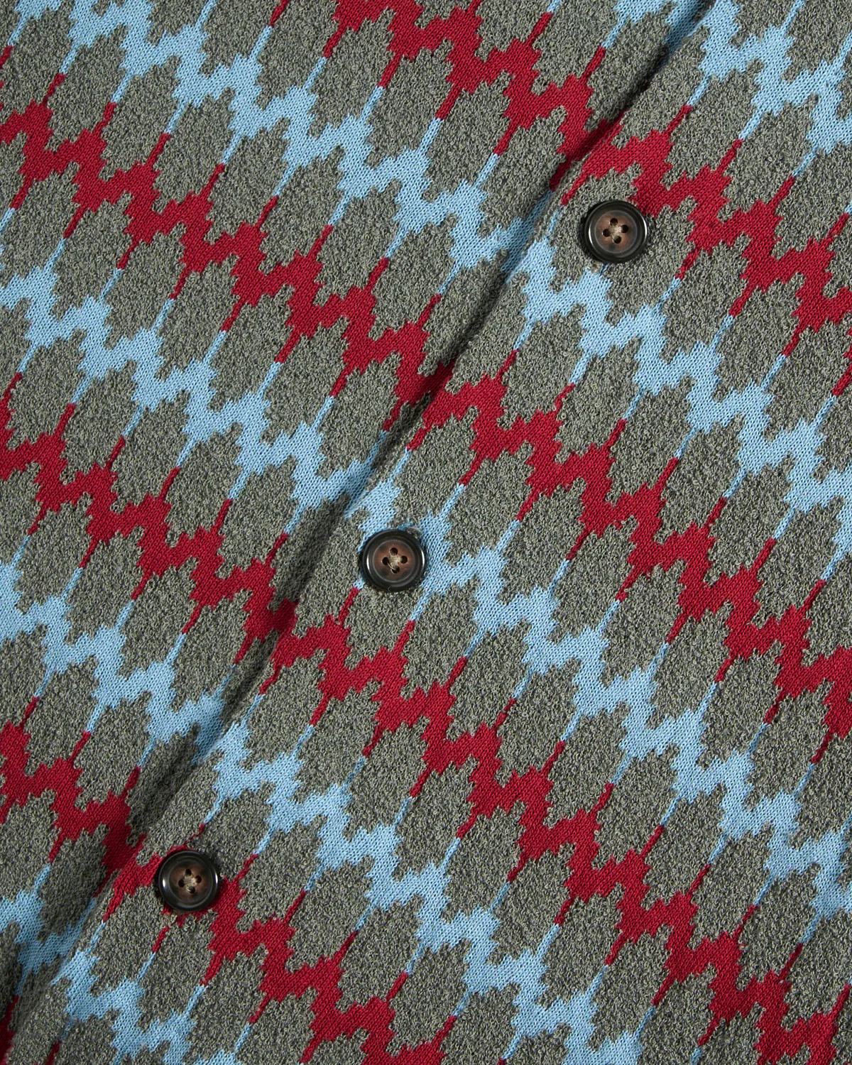Chevron Jacquard Knit Camp Shirt - Image 4