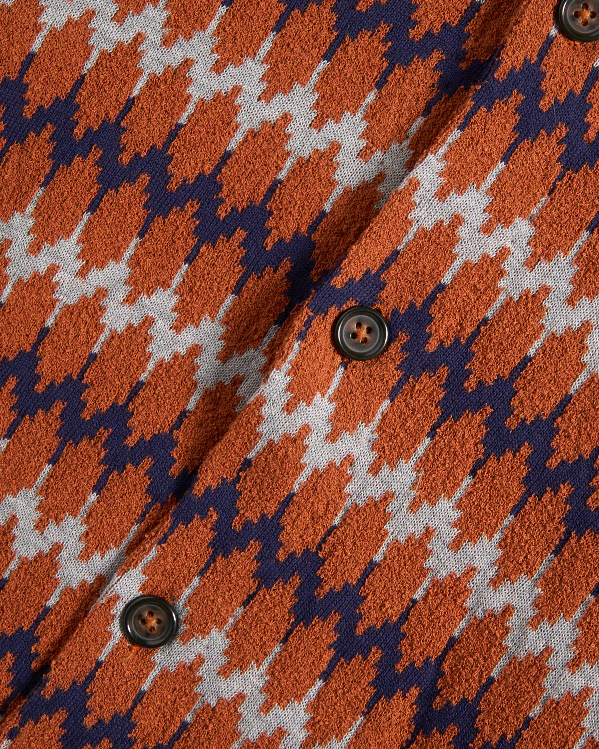 Chevron Jacquard Knit Camp Shirt - Image 4