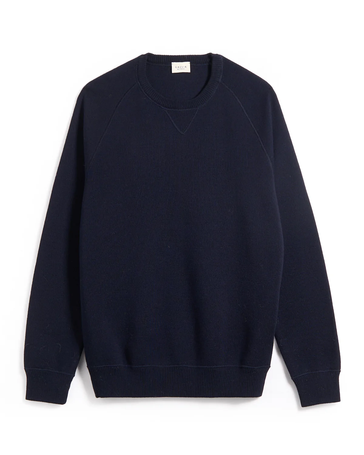 Dense Merino Wool Jersey Athletic Crewneck