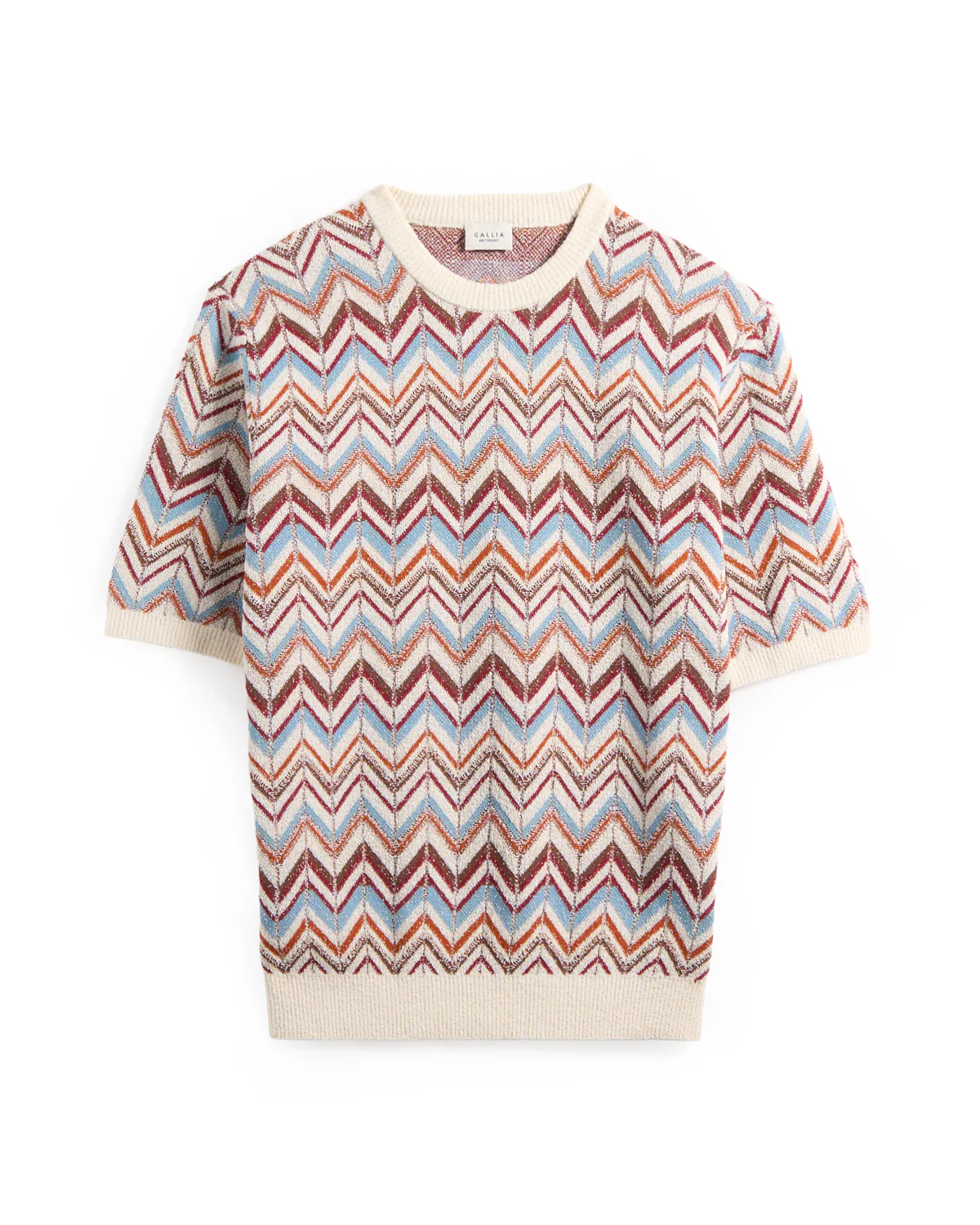 Herringbone Jacquard Knit Tee