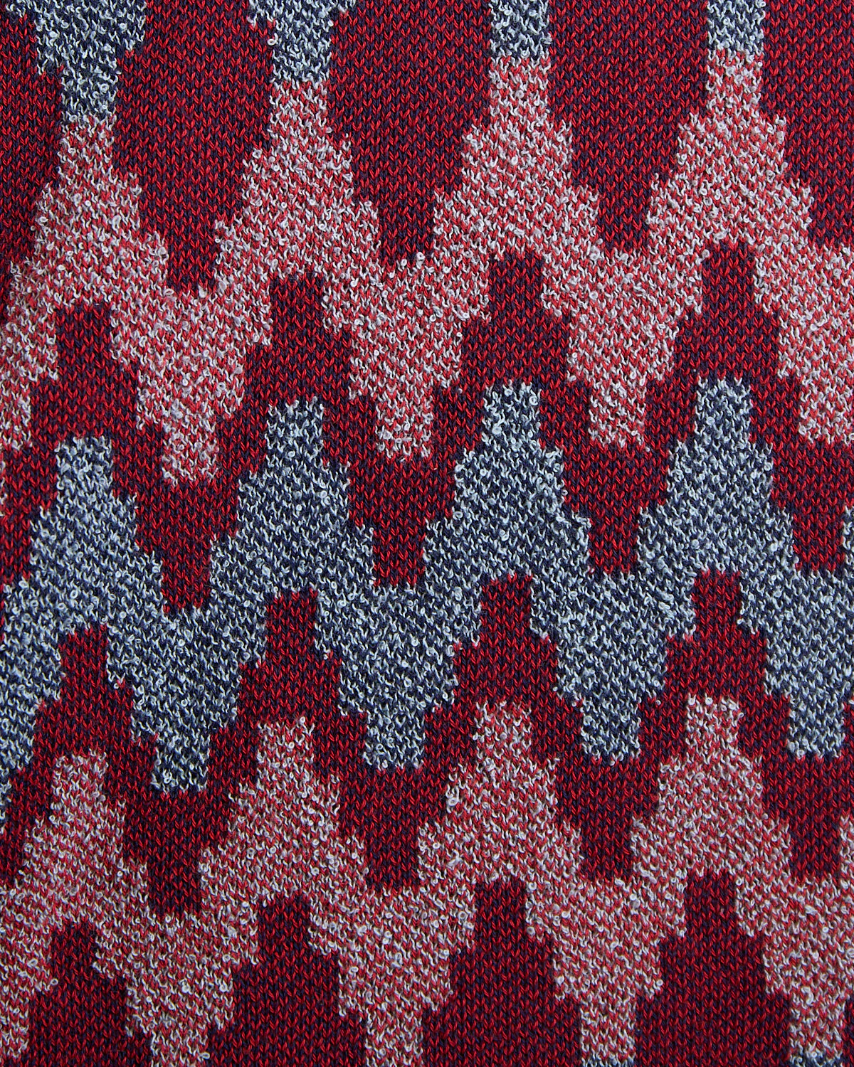 Zig Zag Reverse Knit Geometric Polo - Image 7