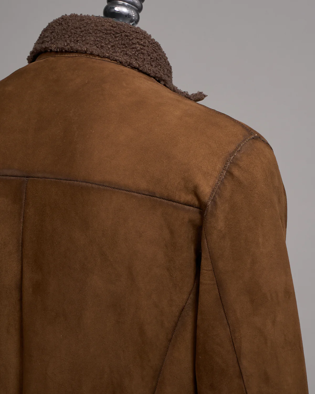 Shearling Suede Bomber - Image 4