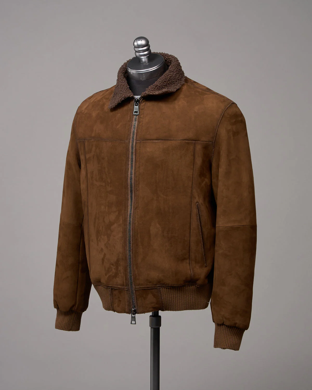 Shearling Suede Bomber - Image 5
