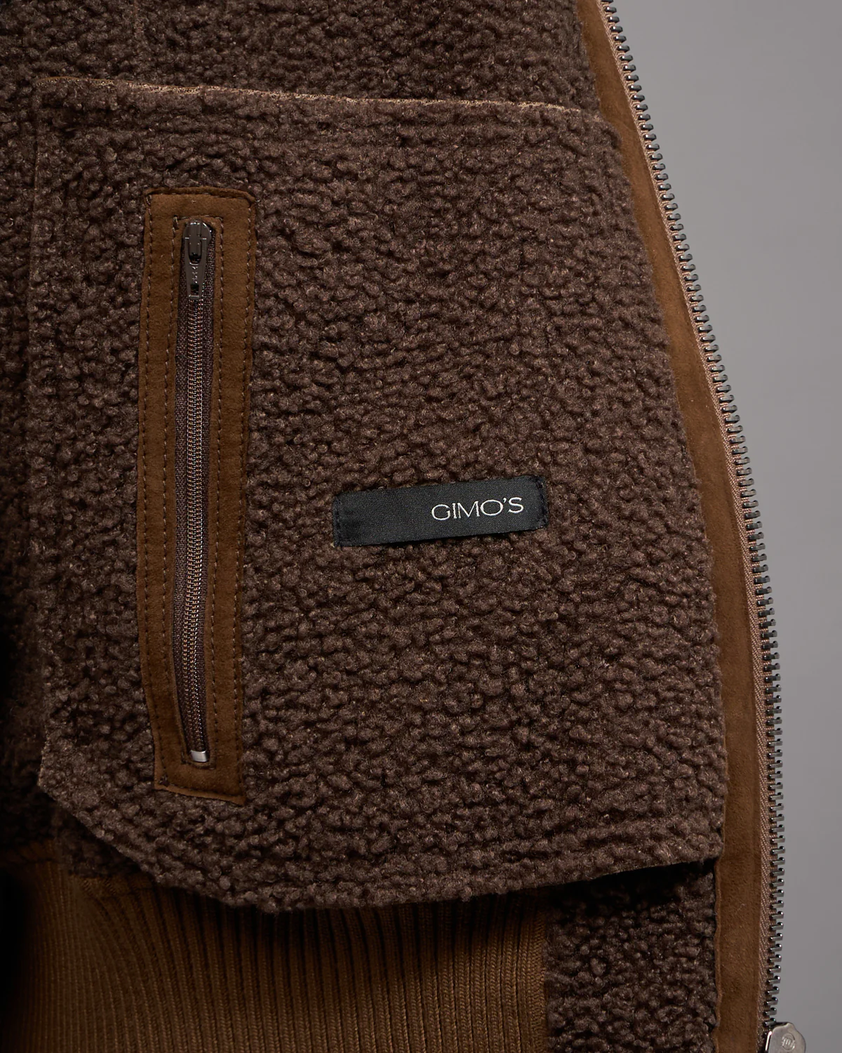 Shearling Suede Bomber - Image 7