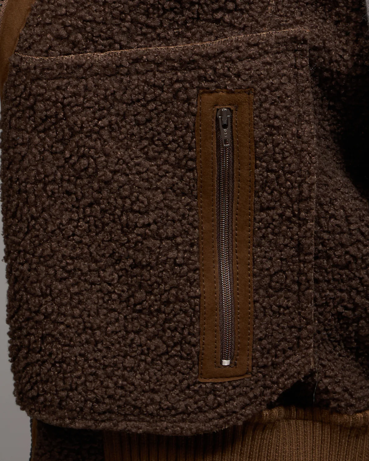 Shearling Suede Bomber - Image 8