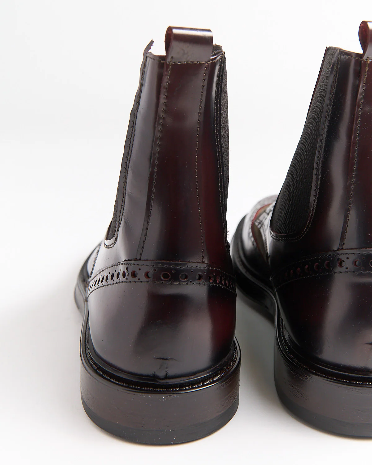 Leather & Suede Wingtip Boots - Image 6