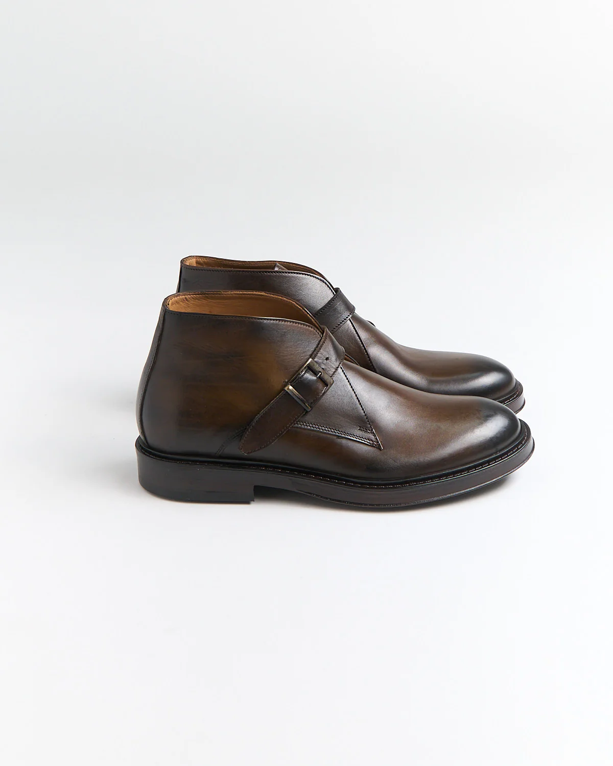Monk Strap Leather Chukkas - Image 5