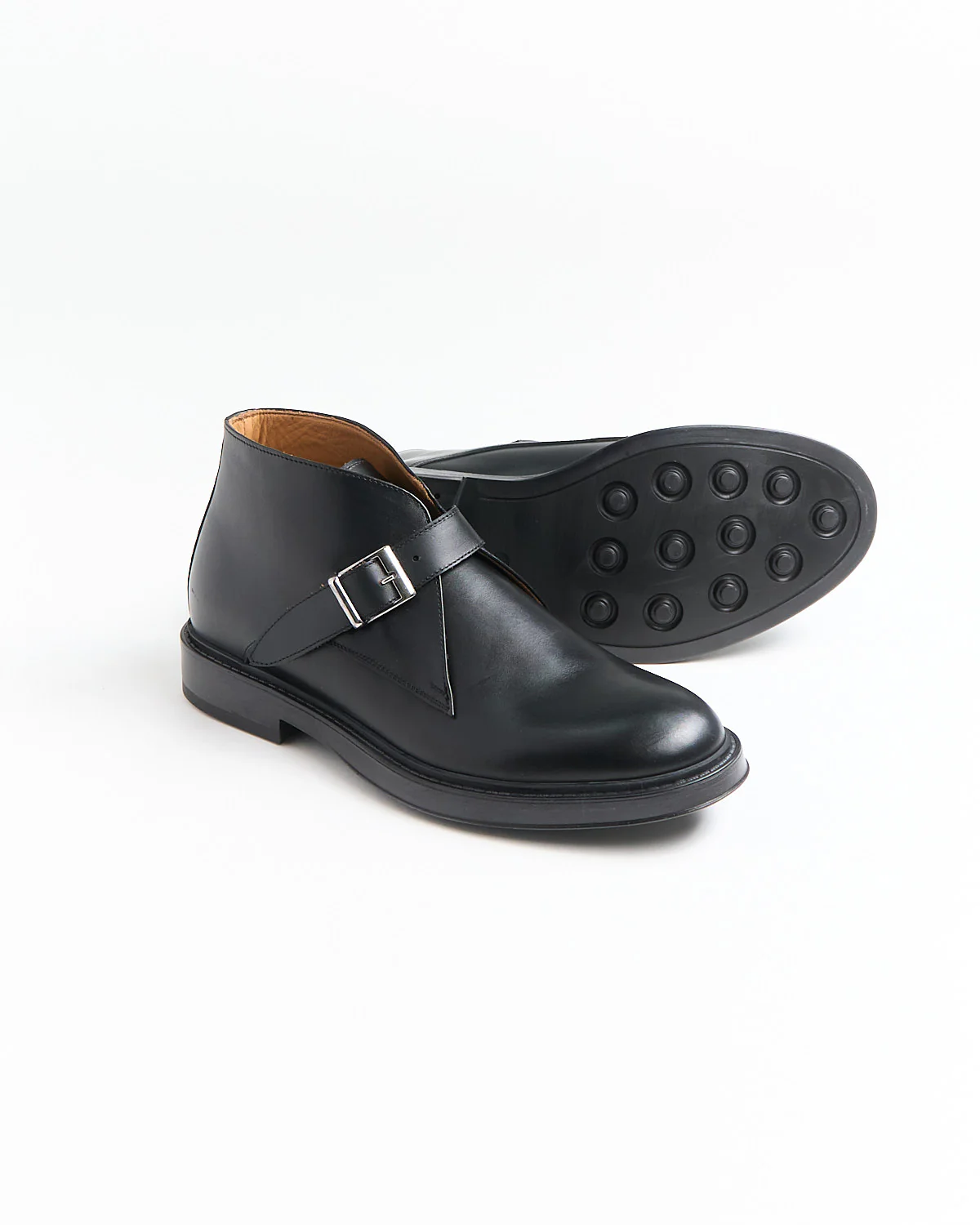 Monk Strap Leather Chukkas