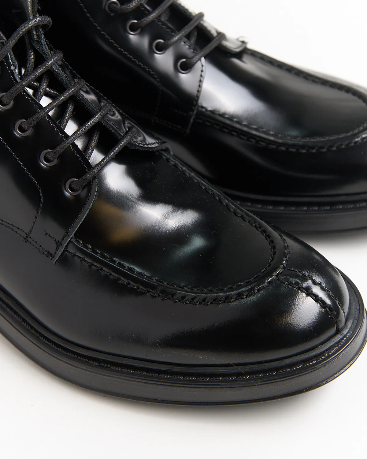 Polished Leather Hybrid Split Toe Boots - Image 2