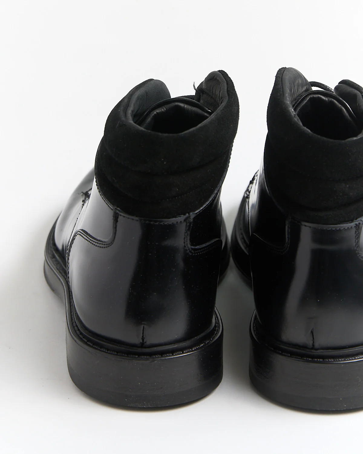Polished Leather Hybrid Split Toe Boots - Image 6