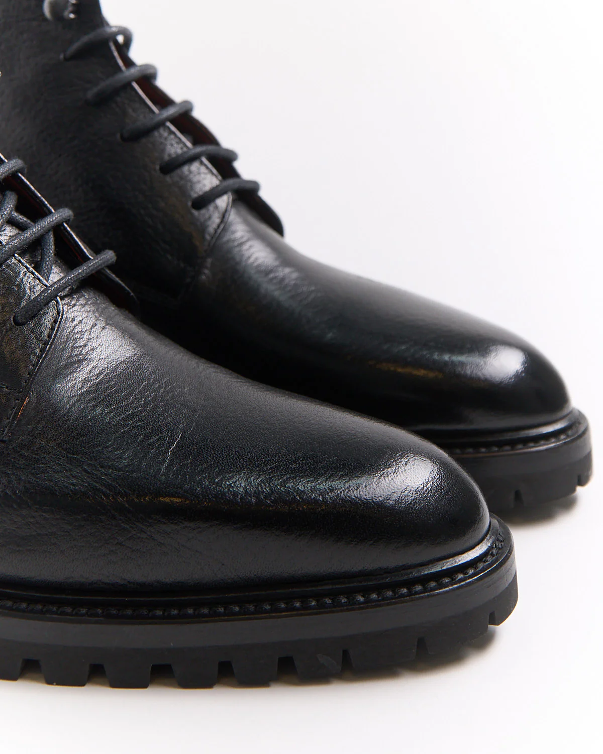 St. Moritz Lug Sole Leather Lace Up Boots - Image 2