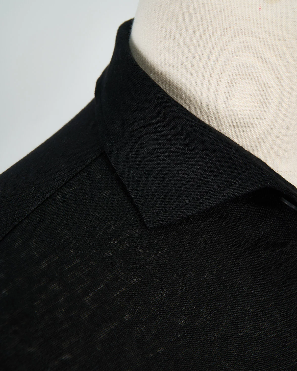 100% Linen Standup Collar Polo - Image 5