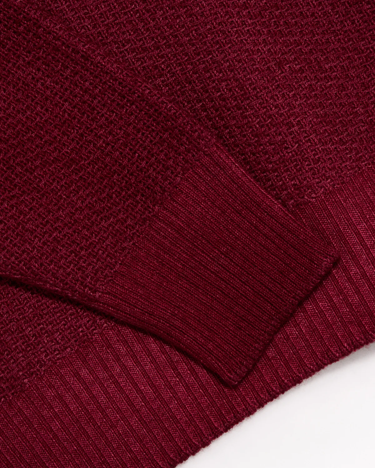 Basketweave Vintage Crew Neck Sweater - Image 2