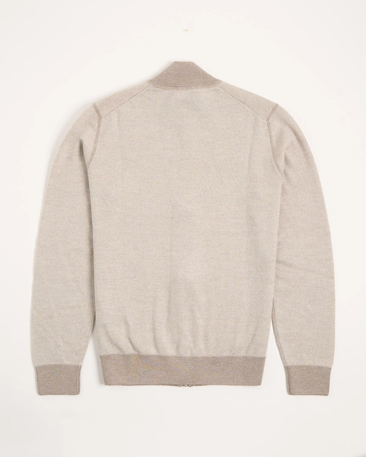 Birdseye Knit Full Zip Sweater - Image 3