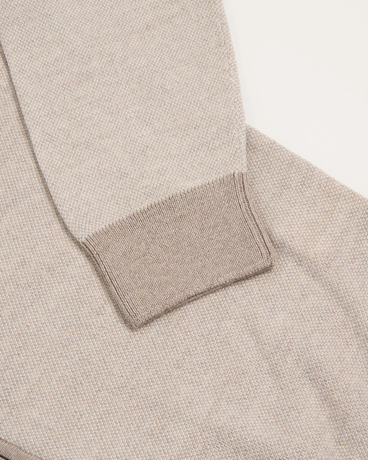 Birdseye Knit Full Zip Sweater - Image 5