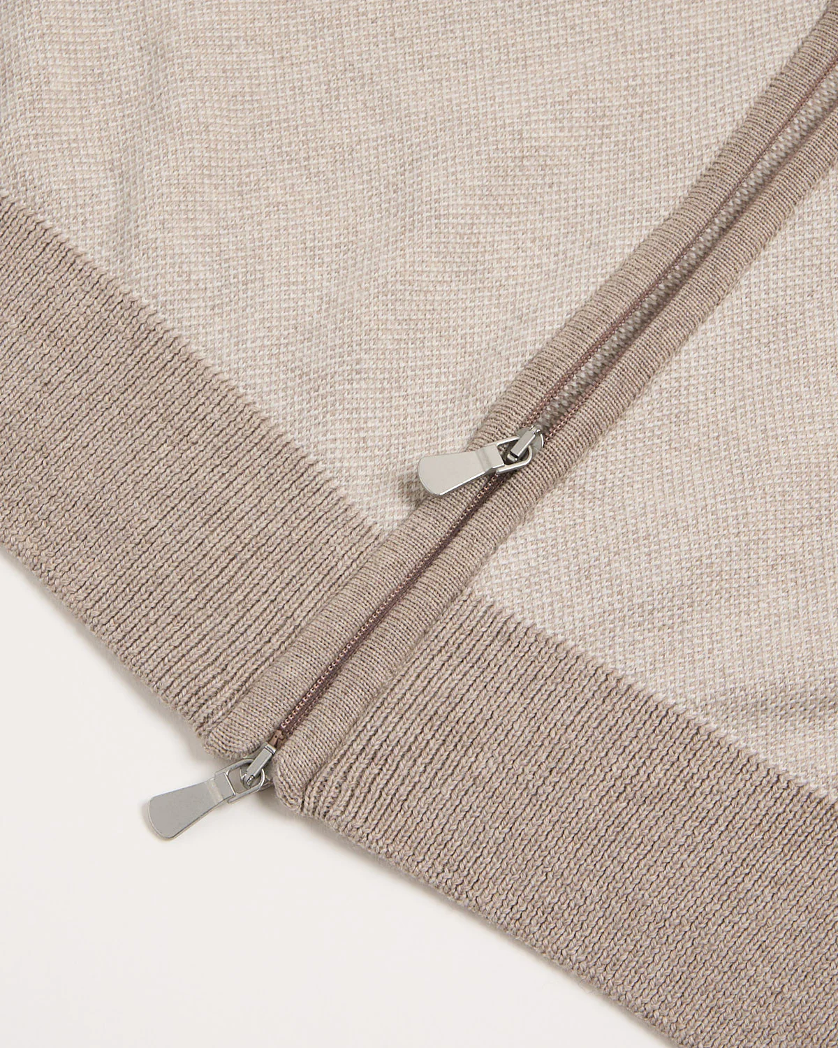 Birdseye Knit Full Zip Sweater - Image 6