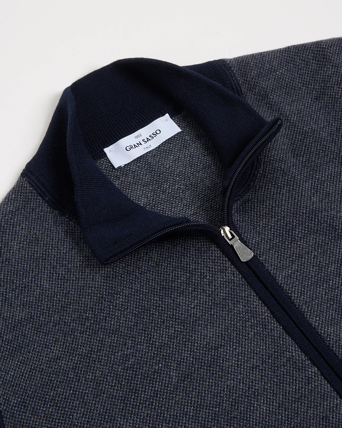Birdseye Knit Full Zip Sweater - Image 3