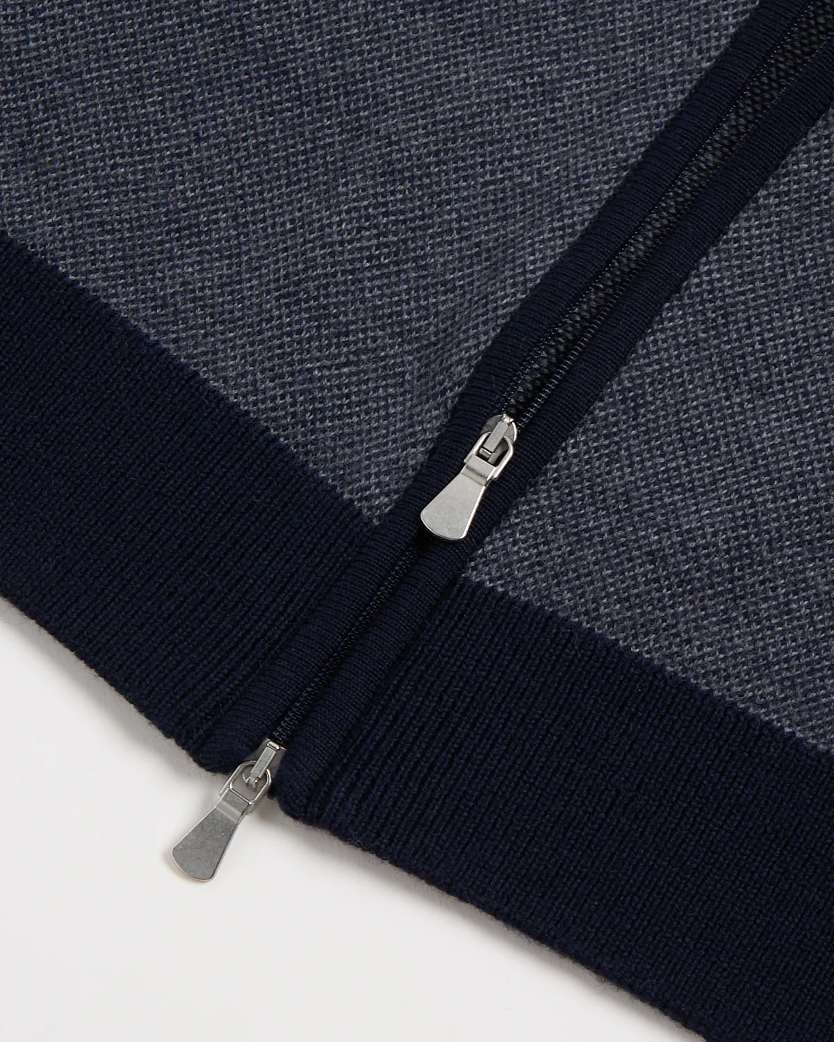 Birdseye Knit Full Zip Sweater - Image 5