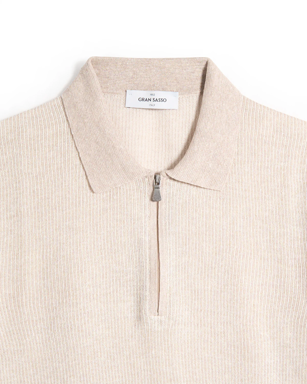 Cotton & Linen Summer 1/4 Zip Polo - Image 2