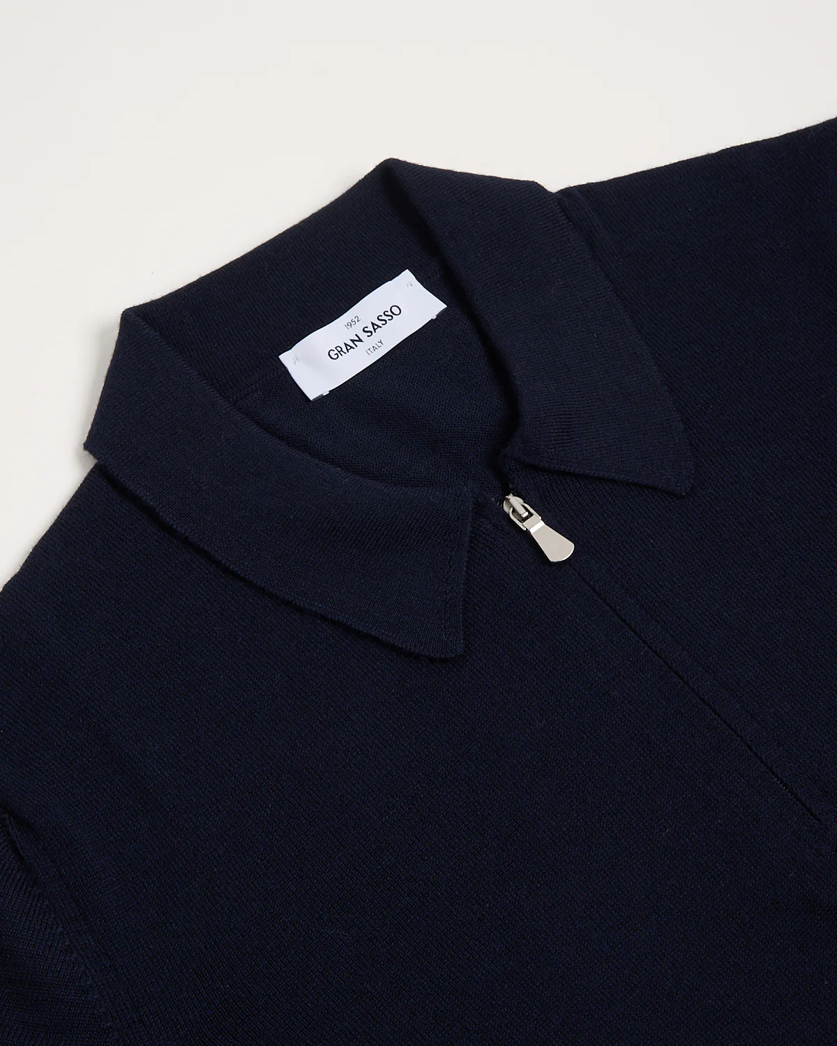 Long Sleeve Zip Wool Polo - Image 3