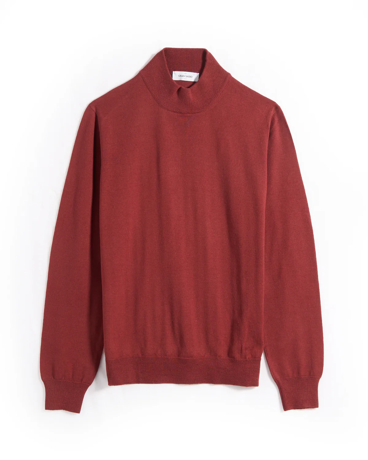 Mock Neck Wool Sweater