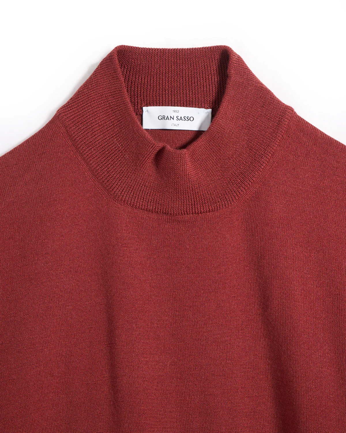 Mock Neck Wool Sweater - Image 4