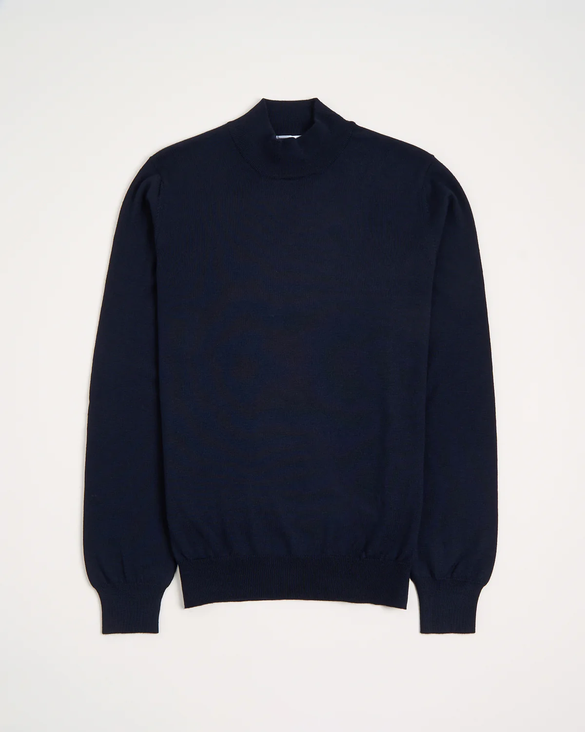 Mock Neck Wool Sweater