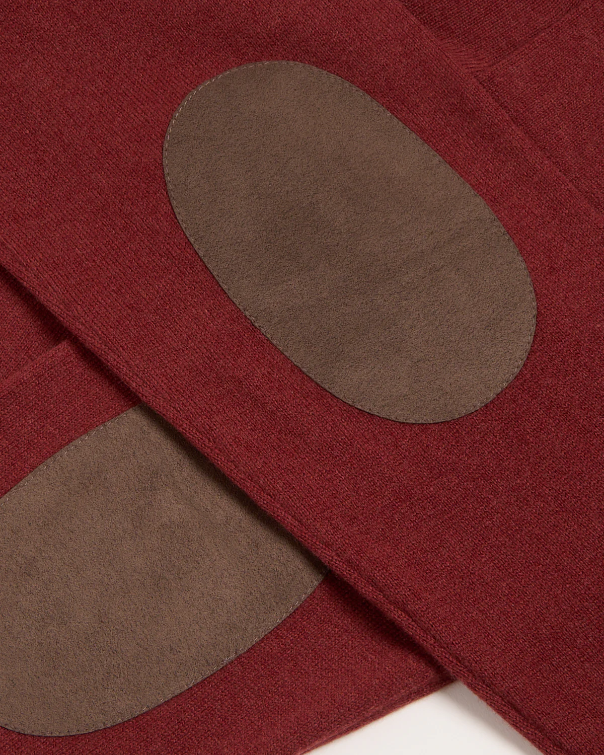 Mock Zip Wool Sweater With Elbow Patch - Image 6